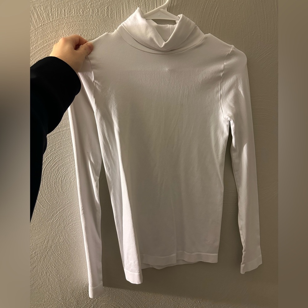 white turtle neck